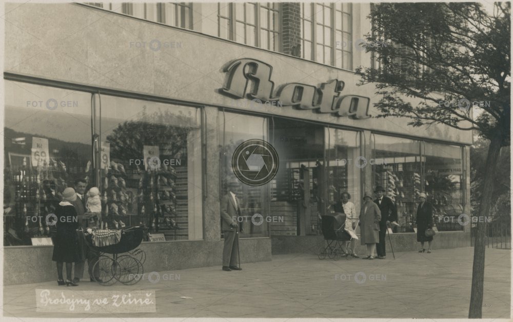 Prodejna Baťa ve Zlíně 1931