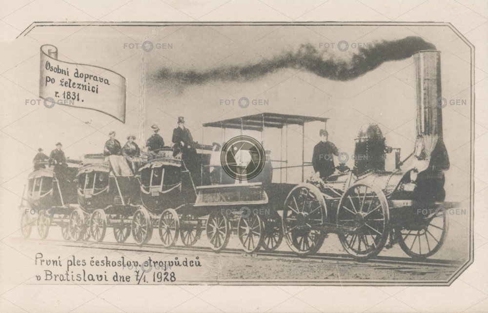 Osobní doprava po železnici roku 1831