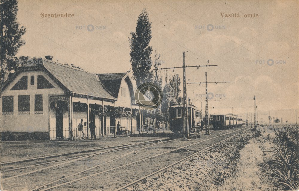 Vlakové nádraží v Szentendre, Maďarsko