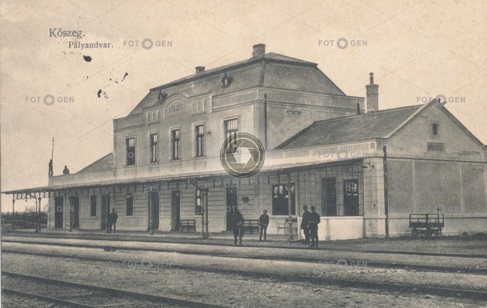 Vlakové nádraží - Kőszeg - Maďarsko 1915