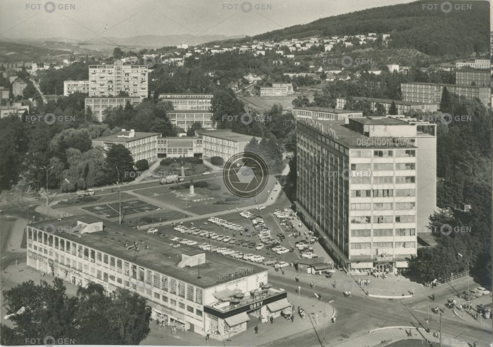 Zlín (Gottwaldov) - pohled z mrakodrapu