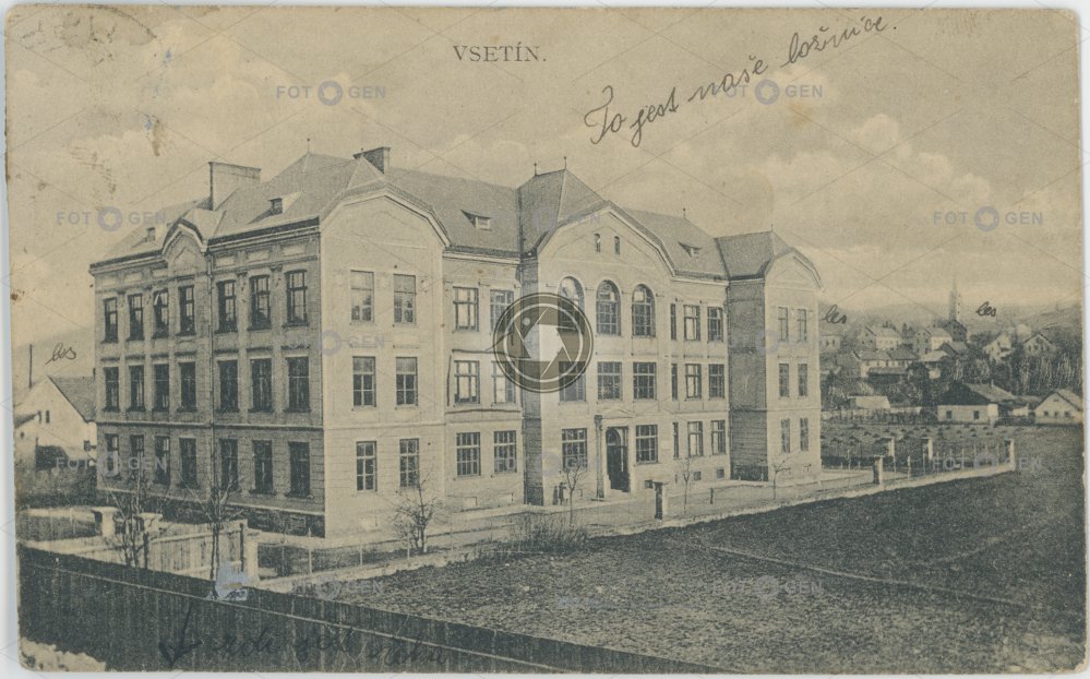Vsetín, reálné gymnázium 1925