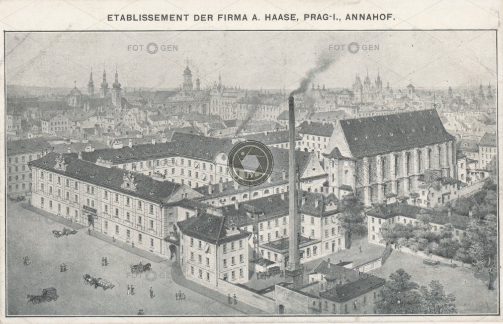Pohled na bývalý Anenský klášter, cca 1900