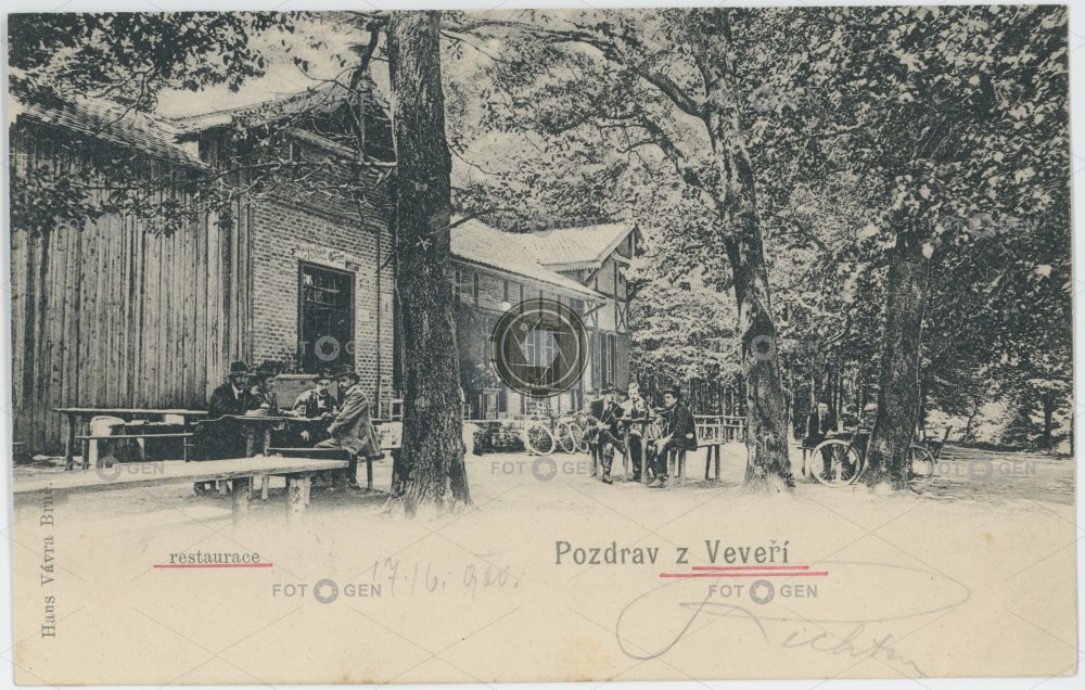 Restaurace, Brno-Veveří 1900