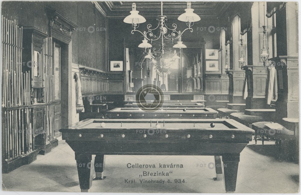 Cellerova kavárna 'Březinka' 1918