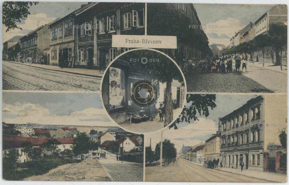 Praha-Břevnov, kolem roku 1919.