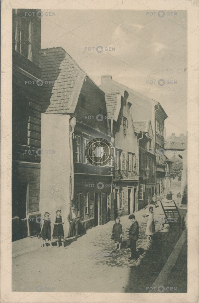 Ulice U milosrdných zvaná též Vrabčírna 1909