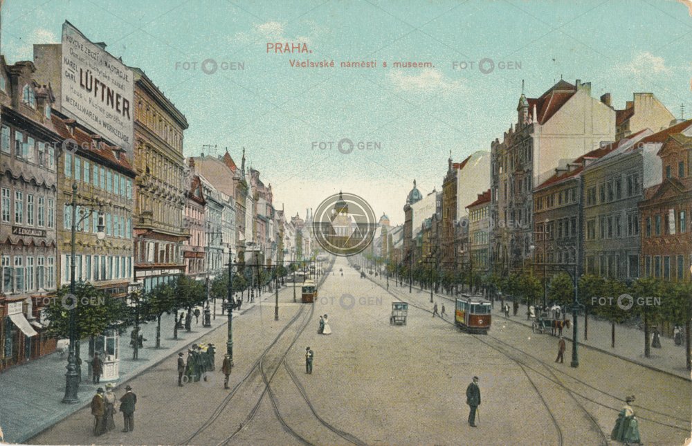 Václavské náměstí, kolem roku 1915
