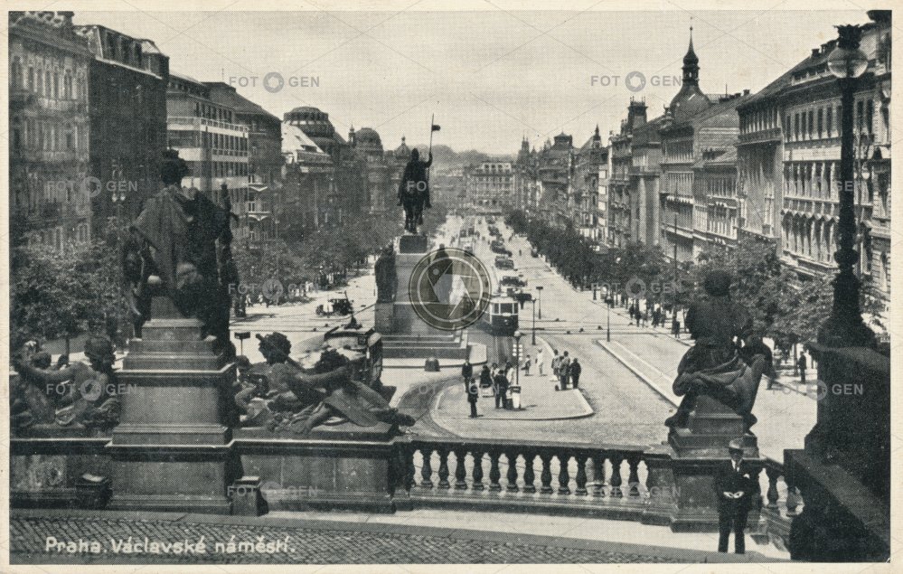Václavské náměstí od Národního muzea