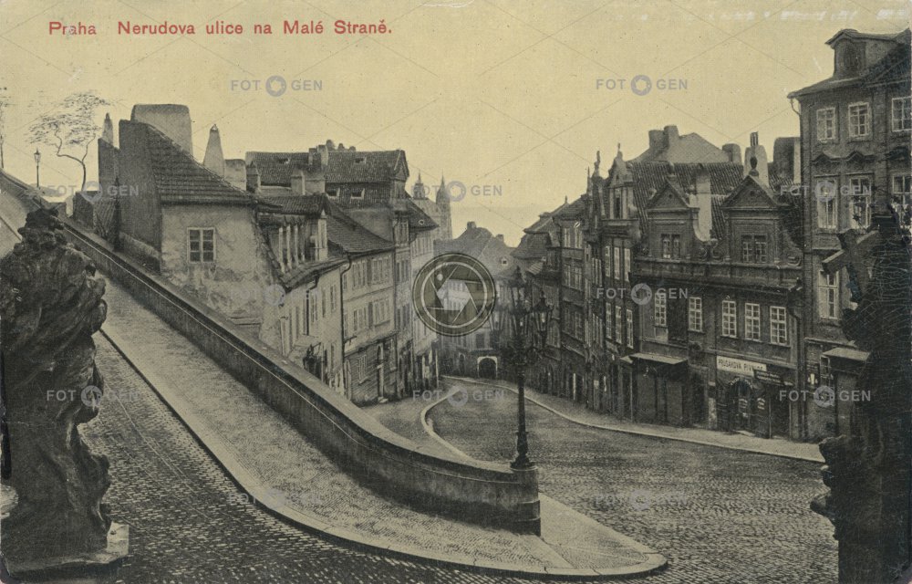 Pohled z radničních schodů 1910
