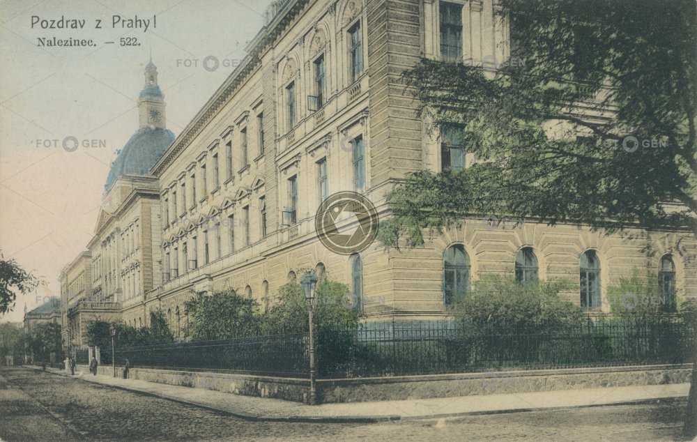 Zemský nalezinec na ulici Ke Karlovu 1912