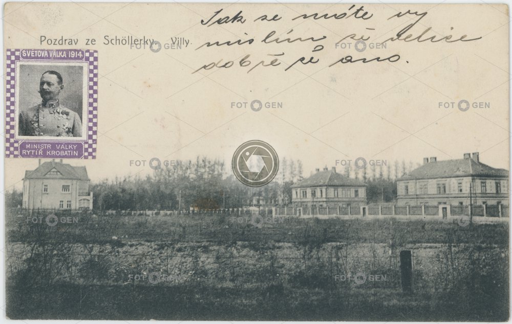 Pozdrav ze Schöllerky,  kolem roku 1916