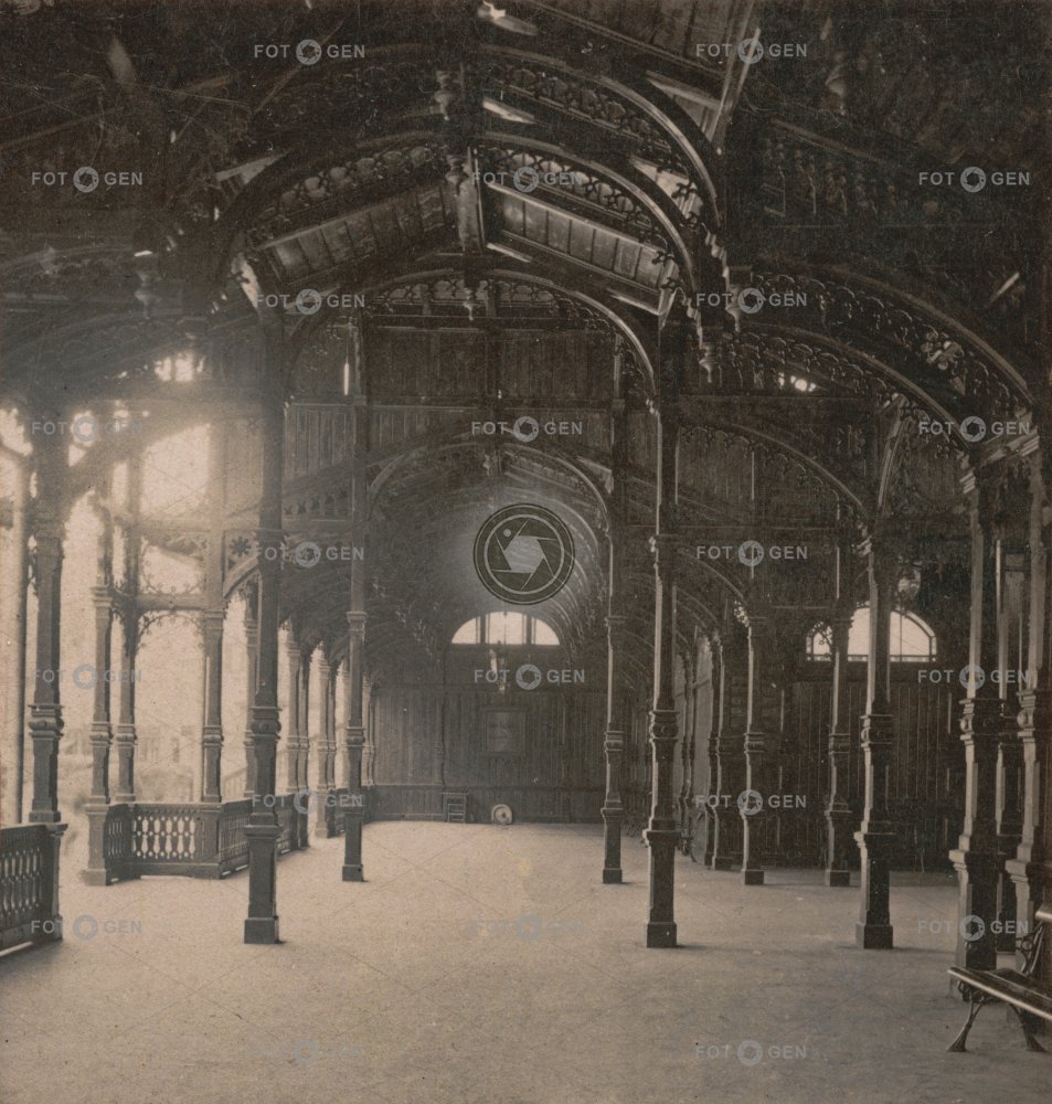 Karlovy Vary, Tržní kolonáda,   polovina stereofotografie(dokončena 1883)