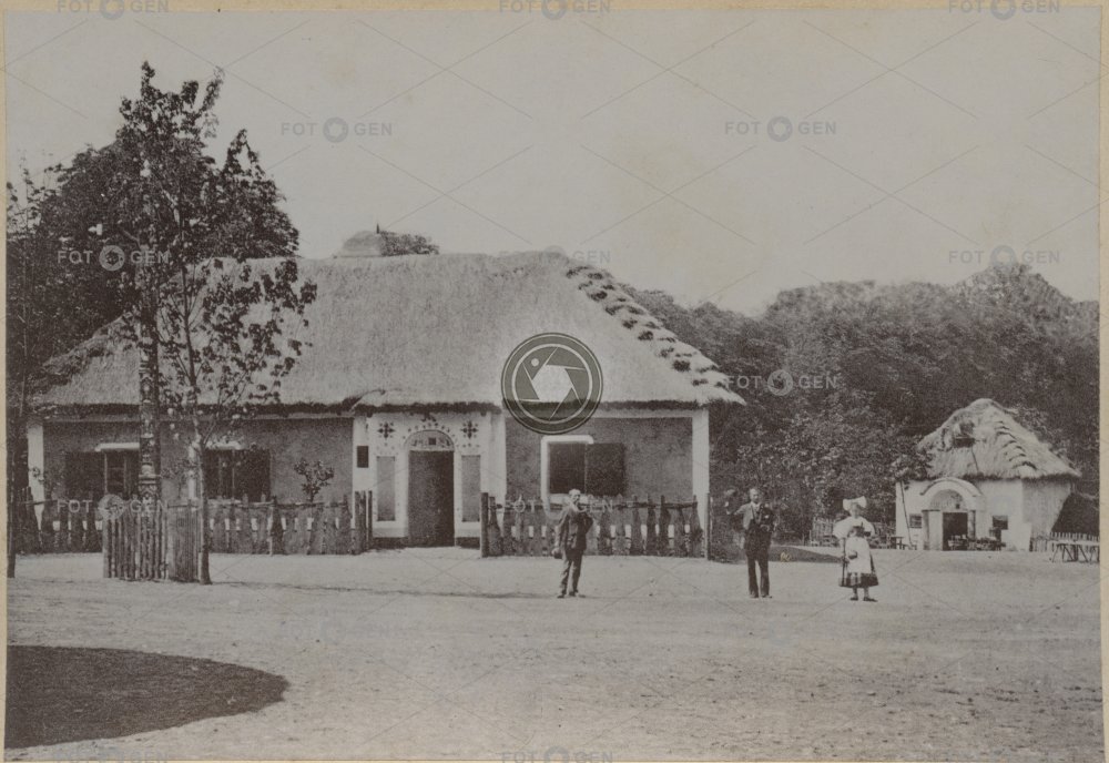 Národopisná výstava českoslovanská, Břeclavská chalupat, 1895, kabinetka, světlotisk