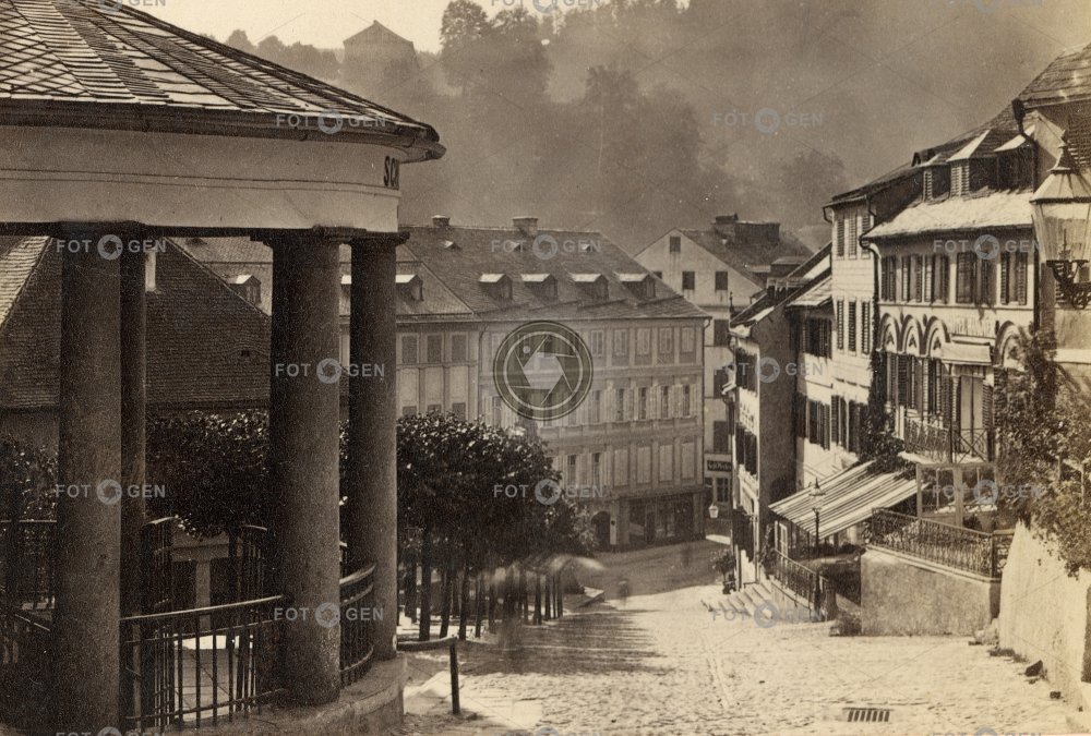 Karlovy Vary,  Zámecký vrch  a pavilon Zámeckého pramene, vizitka
