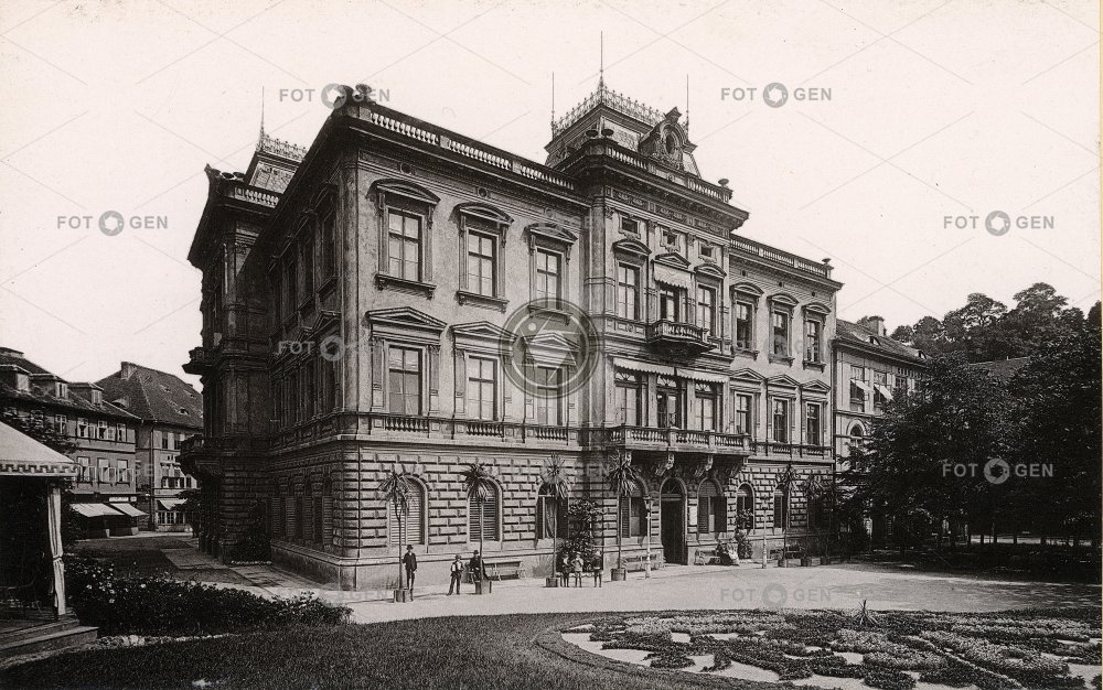 Teplice, Císařské lázně - Kaiserbad, 1894, kabinetka