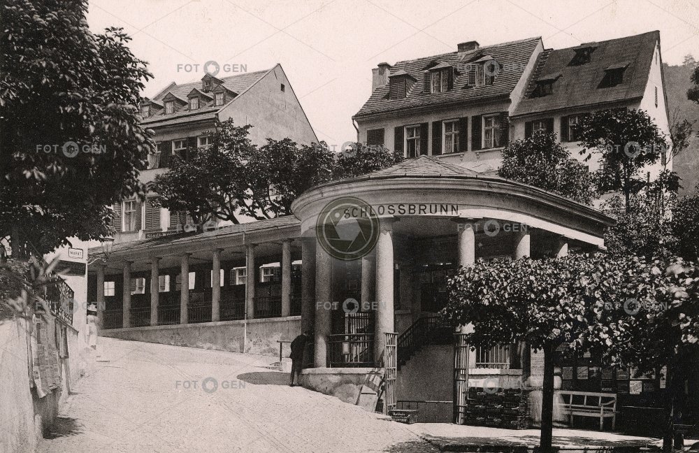 Karlovy Vary, pavilon Zámeckého pramene, 1888, kabinetka