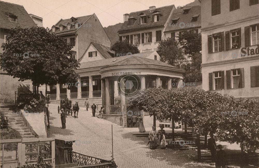 Karlovy Vary, Schlossbrunnen - Zámecký pramen, 1893, kabinetka