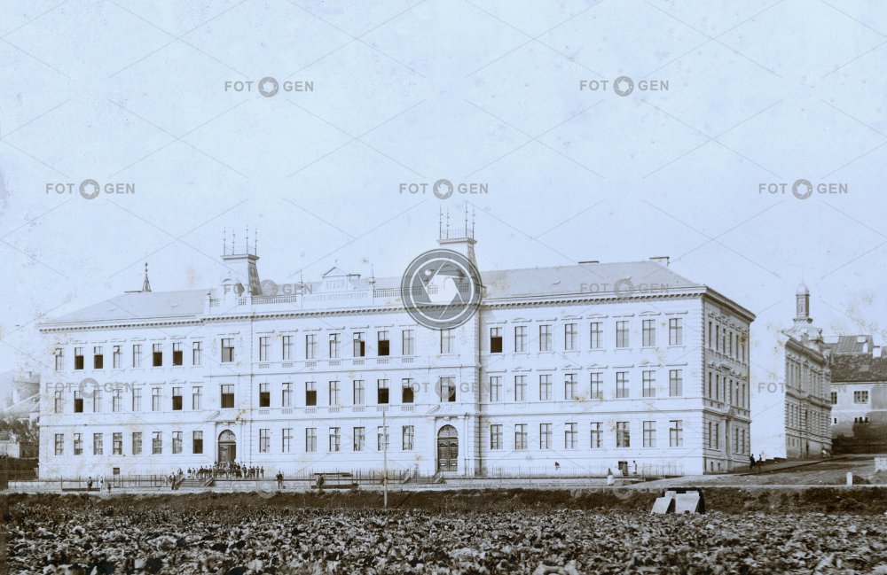 Jičín, škola Obecná a měšťanská škola, čp. 109, kabinetka Postavema 1895-96