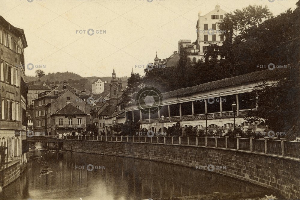 Karlovy Vary, kolonáda Nového pramene,  vizitka