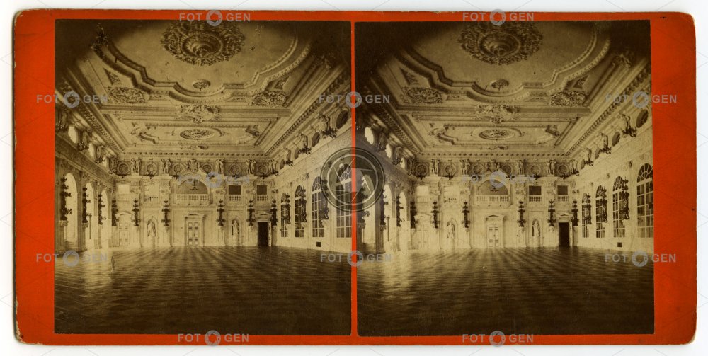 Vladislavský sál na Pražském hradě, stereofoto