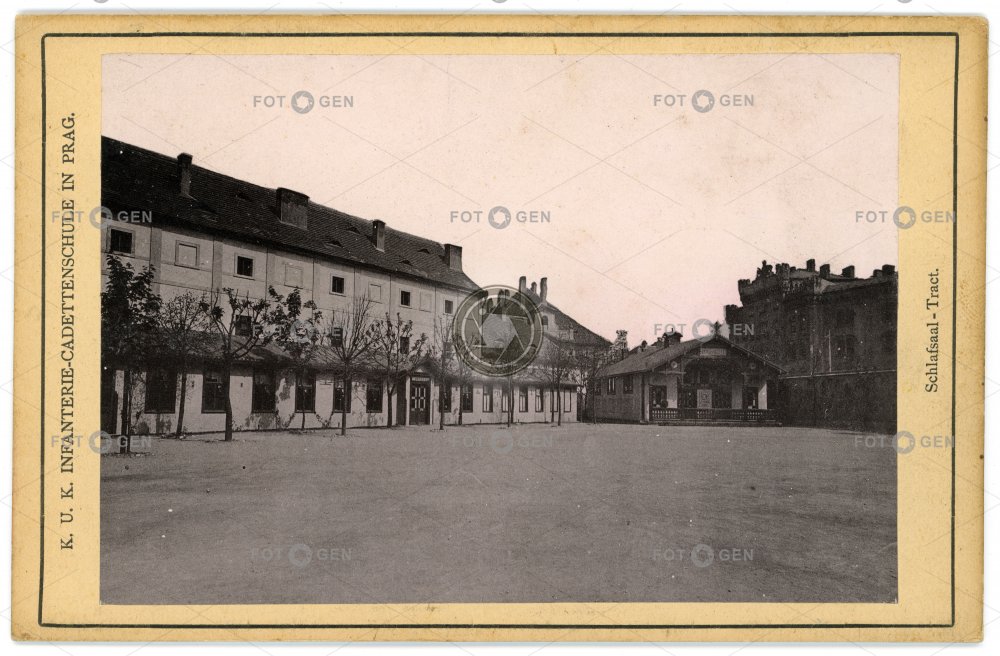 Kadetní škola pěchoty, lůžková část, asi 1893, kabinetka; 
