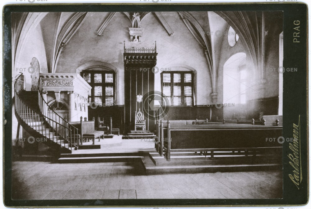 Stará sněmovna na Hradě v Praze, kolem 1892, kabinetka