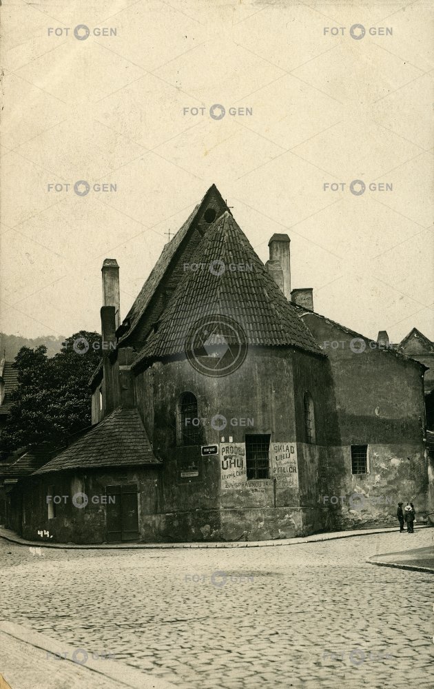 kostel sv. Jana Na prádle ve Všehrdově ulici, kolem 1922