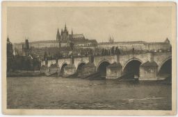 Praha Karlův most Hradčany 1930