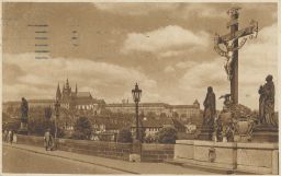 Praha Karlův most Kříž
