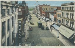 Main Street La Crosse Wisconsin USA 1921