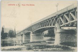 Litoměřice Labe nový most 1916