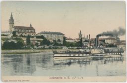 Litoměřice parník panorama 1906