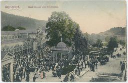 Mariánské lázně promenádní koncert nakl. Poy 1906