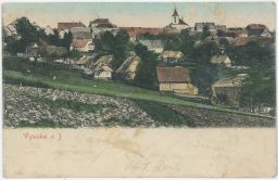 Vysoké nad Jizerou panorama Semily 1903 kolorované