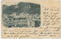 Karlovy Vary Karlsbad panormama 1898