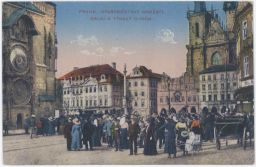 Praha Staroměstské náměstí Orloj Týnský chrám VKKV