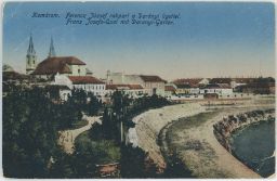 Komárno Komárom nábřeží FJI a Darányi park 1920