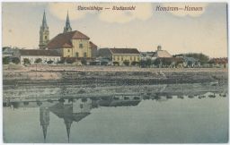Komárno Komárom Varoslátképe Stadtansicht 1919