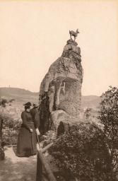 Karlovy Vary, vyhlídka Hirschensprung, 1893, kabinetka