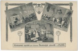Plzeň Škoda Škodovka Konsumní spolek pro zřízence pekařství mlékárna 1911