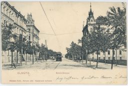 Olomouc Nádražní tramvaj nakl. Seibt 1905