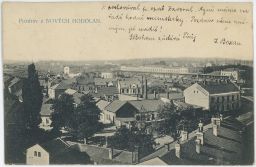 Olomouc Hodolany železnice nádraží továrna cukrovinky 1913