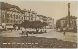 Olomouc Horní náměstí divadlo Heinrich Spitz Union Bank nakl. Baumgarten