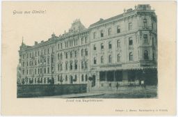 Olomouc Josef von Engel Strasse Café Corso nakl. Werner