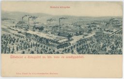 Miskolcz környéke továrna Miškolc 1901