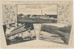 Tasice sklárny Kristala F. Hořejší Huť Jakub Bělá Havlíčkův Brod 1922
