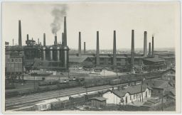 Železnice nádraží železárny Třinec 1932