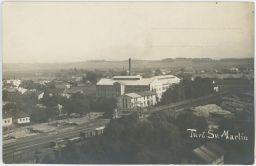 Železnice nádraží pila továrna Turčiansky Svatý Martin foto Vyvozil 19.3.1927