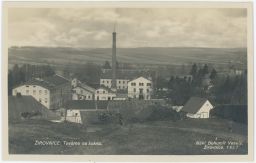 Žirovnice Pelhřimov továrna na sukna nakl. Veselý 1927